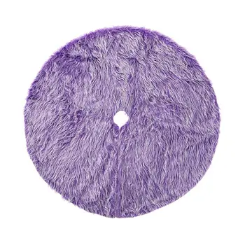 

Christmas Tree Skirt Decor Long Plush Base Floor Mat Cover Merry Xmas Home Scene Layout Supplies