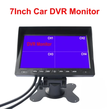

AHD 1920*1080P 7 Inch Car Truck Van Bus DVR Recording Video Monitor 4CH AHD Monitor