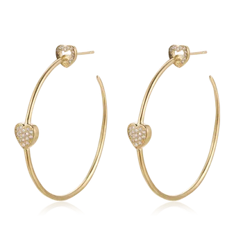 

Fahmi 2020 New Popular 100% 925 Sterling Silver Gold Earrings1-24 High Quality Original Jewellery For Women Party Wedding Gift