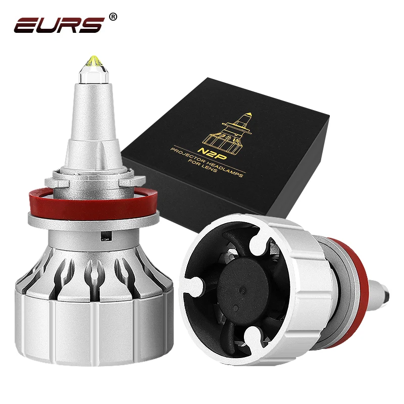 

EURS 360° Super Bright H11 H7 Led Headlight Bulb For Auto 9012 9005 9006 H10 H8 H9 Car Lights Universal HB4 HB3 Lamps 19000lm