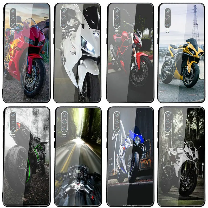 Чехол из закаленного стекла для телефона Huawei P20 P30 Y6 Y9 Honor 6X 8 8X 9 10 Plus Lite Pro Supercars