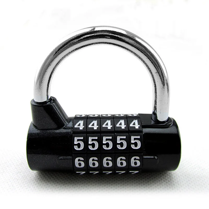 

5 Digit Combination Padlock Waterproof Bicycle Suitcase Luggage Backpack Storage Cabinets Lock DEC889