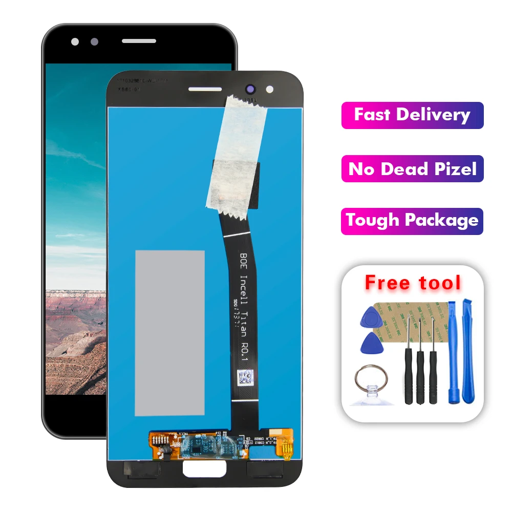 100% протестированный для Asus Zenfone 4 ZE554KL Z01KD ЖК-экран дисплей Сенсорная панель