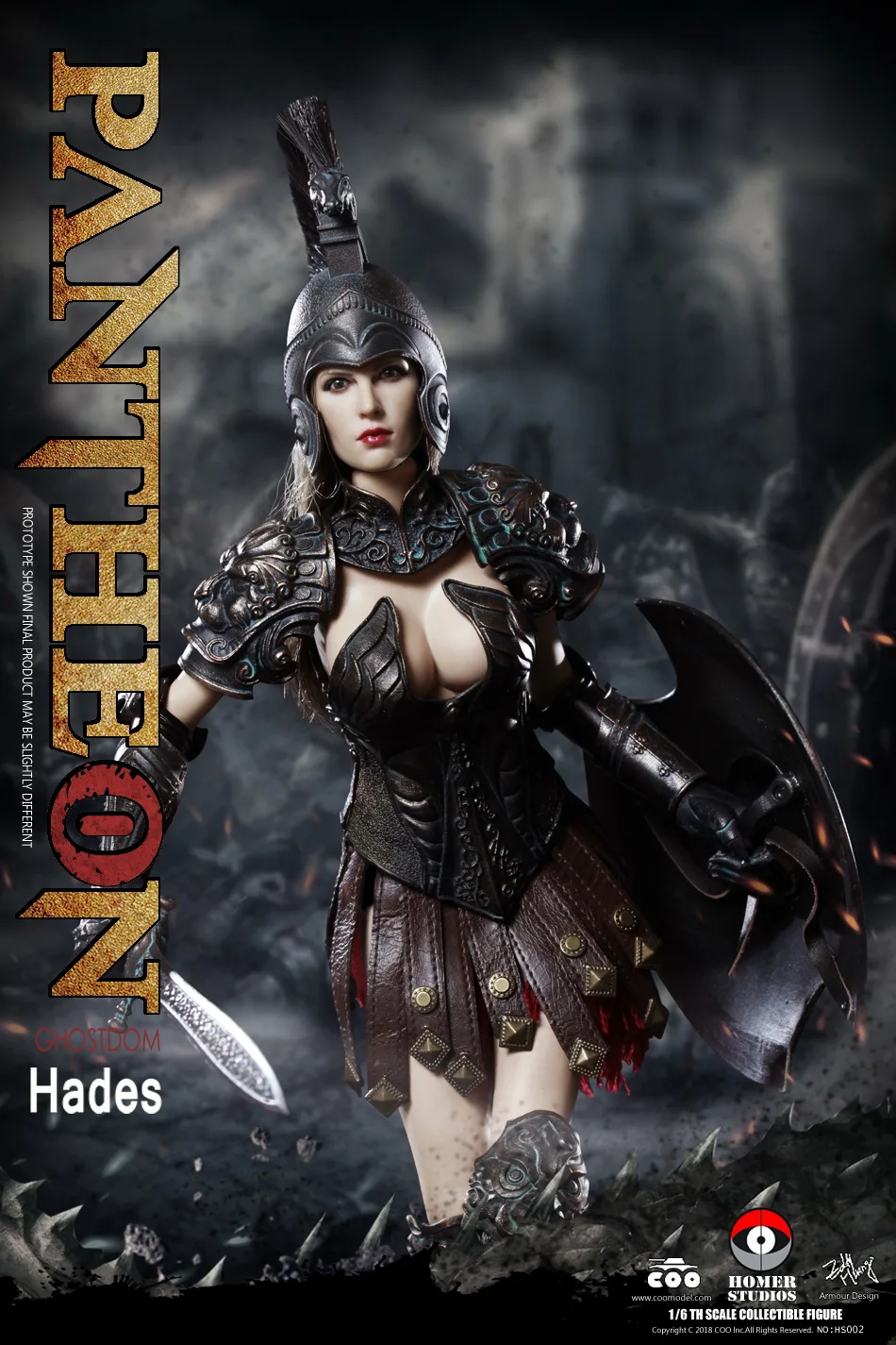COOMODEL X HOMER HS001/HS002 1/6 PANTHEON GODDESS OF UNDERWORLD ATHENA