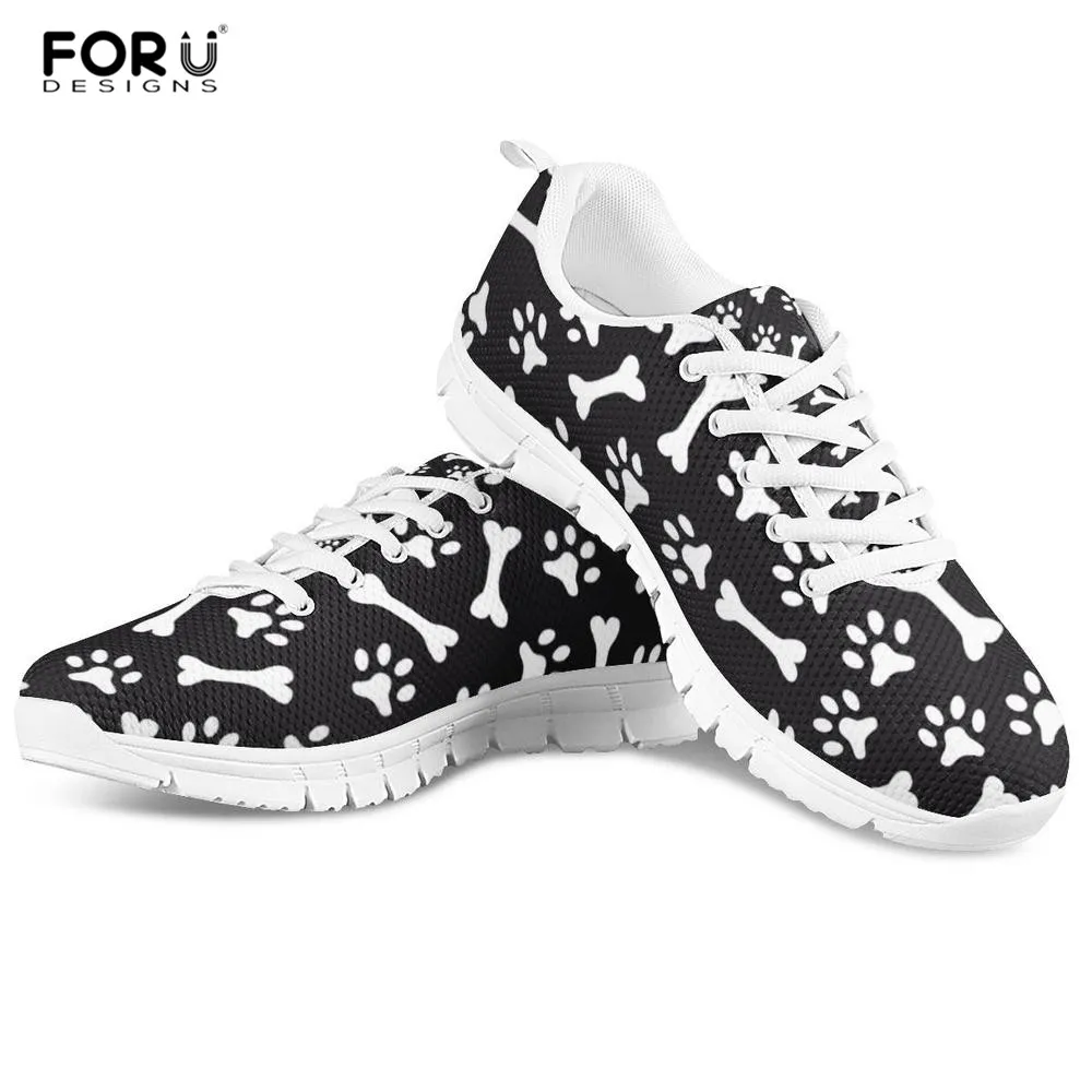 FORUDESIGN/Женская обувь на плоской подошве Женские туфли из ПЭТ Paw след повседневная