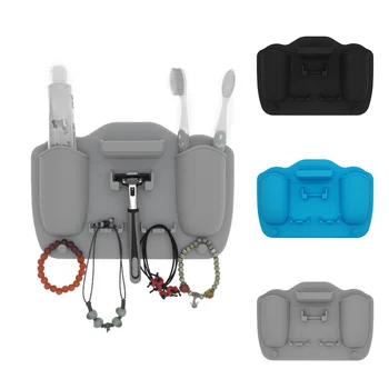 

Silicone Toothbrush Holder Wall Mount Toothpaste Stand For Home Bathroom Mirror Shower Storage Razor Organizer