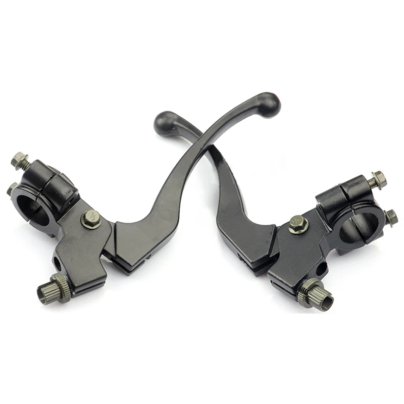 1 Пара мотоциклетный рычаг для тормоза, сцепления кабель передний тормоз прочный Алюминий сплав мотоцикла сцепные рычаги черный