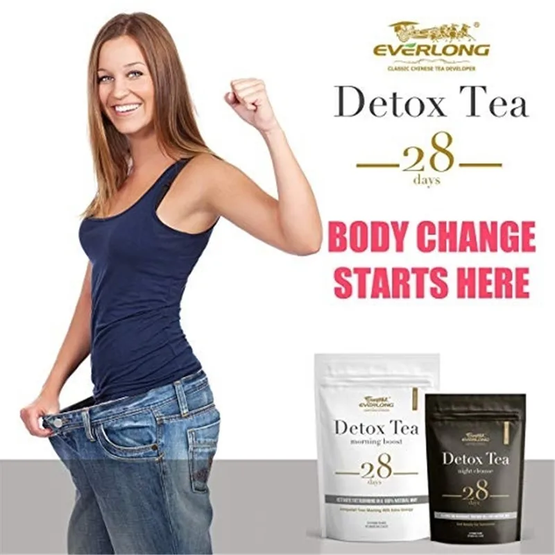28 Days Evening& Morning Detox Tea Burning Fat Colon Cleanse Flat Belly Natural Balance Accelerated Weight Loss Products
