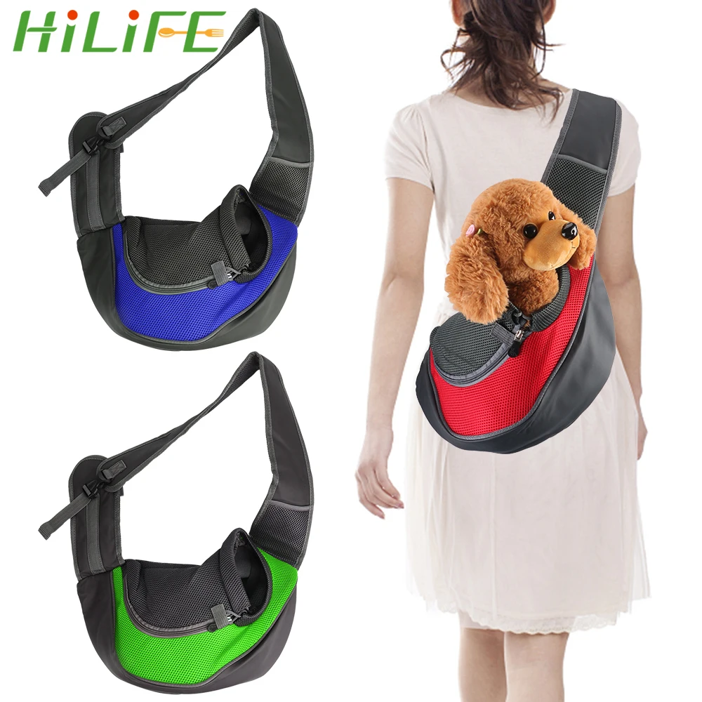 HILIFE-mochila de viaje para mascotas, bolsa de hombro Oxford de malla, para exteriores, suministros para perros