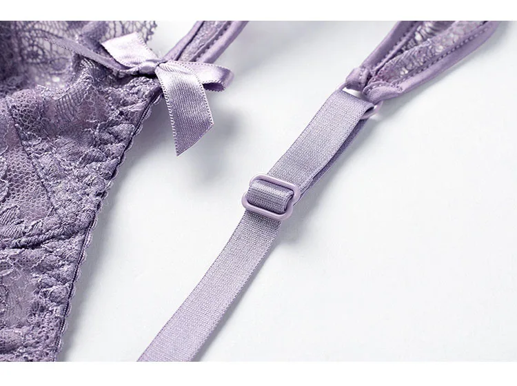 CINOON Ultrathin Lingerie set plus size bras A B C D Cup sexy bra set transparent women underwear Embroidery Lingerie bralette (18)