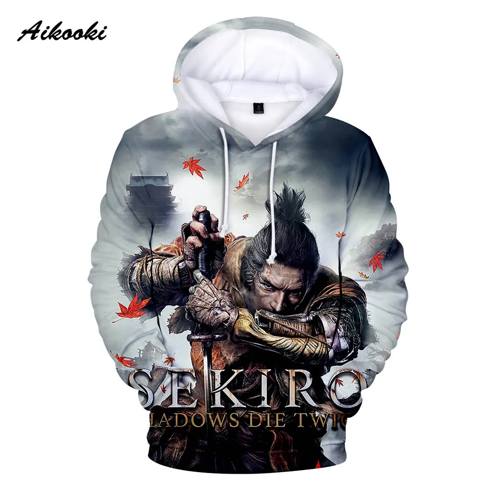 Aikooki 3D SEKIRO Shadows Die Twice толстовки для мужчин/женщин толстовки с капюшоном зимняя игра с капюшоном SEKIRO Shadows Die Twice polluverers