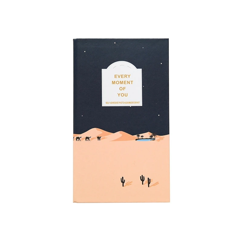 Desert camel Милый фотоальбом мини мгновенный Полароид фотоальбом мультфильм Цветочный Сладкий Альбом для 3,5 дюймов картина Полароид 84 кармана - Цвет: Desert camel