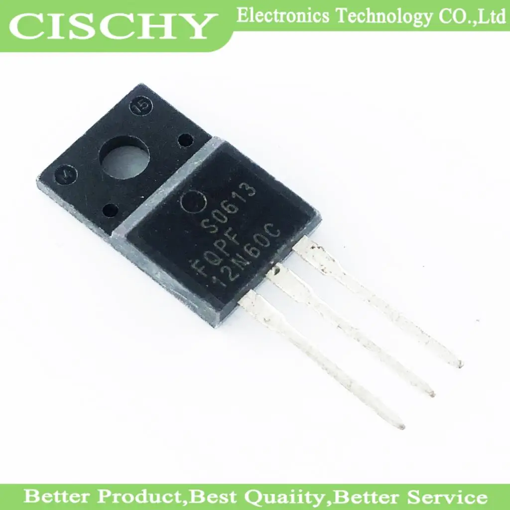 1 шт./лот FQPF12N60 FQPF12N60C 12N60 12A 600V TO-220F в наличии на складе | Электронные компоненты и