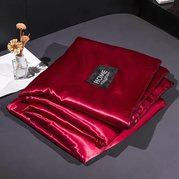 

Washed Silk Quilt for Summer Green Red Blanket for Adult Air Condition Comforter Bedspread for Bed Cover Bedding Quilts Thin