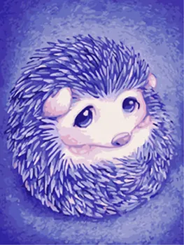 

Manufacturers Direct Selling Children Hand-Painted DIY Digital Oil Painting 30*40 Decorative Painting Hedgehog Wholesale OEM Dir