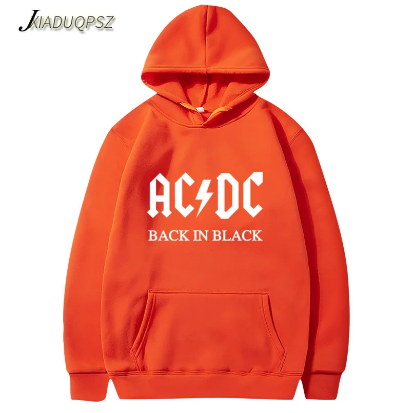 AC DC Толстовка Мужская Хип-Хоп рок-группа ACDC толстовка мужская повседневная уличная куртка толстовка мужская женская брендовая одежда