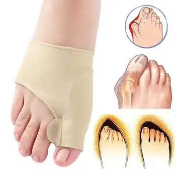 

1Pair Comfortable Soft Bunion Protector Toe Straightener Corrector Thumb Valgus Adjuster Hallux Feet Care Separator Toe Sil E3V7