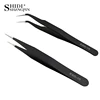 1/2PCS Stainless Steel Curved Straight Eyebrow False Eyelash Tweezers Nail Art Extension Makeup Tool Eeyelashes Tweezers 1