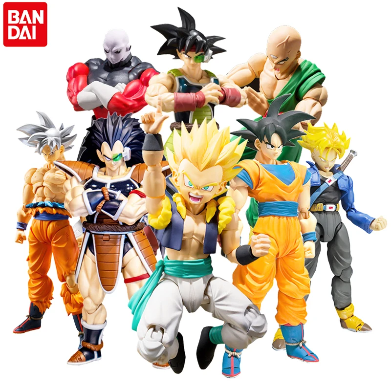 Original BANDAI S.H.Figuarts DRAGON BALL Super Goku Vegeta Gohan Hitto Beerus Action Collection Model Toy Anime Toys For Kids | Игрушки и