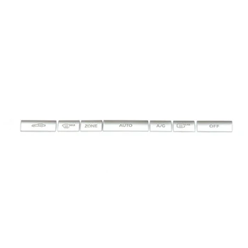 

Silver Car ABS Button Cover For Mercedes Benz E Class W212 09-15 7PCS AC Vent Parts