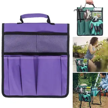 

Oxford Garden Kneeler Seat Tool Bag Portable Outdoor Work Cart for Knee Stool Gardening Tools Storage Pouchs Toolkit