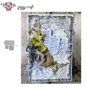 

Piggy Craft metal cutting dies cut die mold Fence window flowers Scrapbook paper craft knife mould blade punch stencils dies
