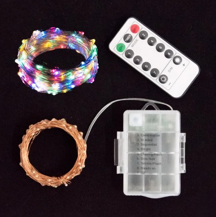 

Remote control copper wire lamp string 3AA waterproof battery box type copper wire lamp Christmas led copper wire decorative lam