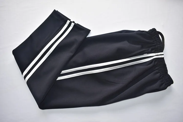 

Uniform Pants Men's Strip Bar Dark Blue Double Red Article Spring And Autumn Straight-Cut Junior High School Students Pants Men