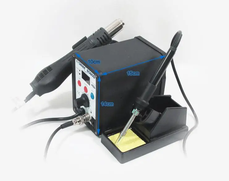 Паяльная станция Saike 8586D 2 в 1 220 В/110 В|iron solder|station solderingsoldering iron and station |