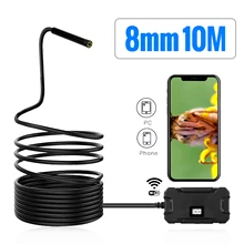 Беспроводная HD1080p эндоскоп камера WiFi бороскоп Инспекционная камера Водонепроницаемая IP67 Гибкая Змея камера 5,5/8,0 мм