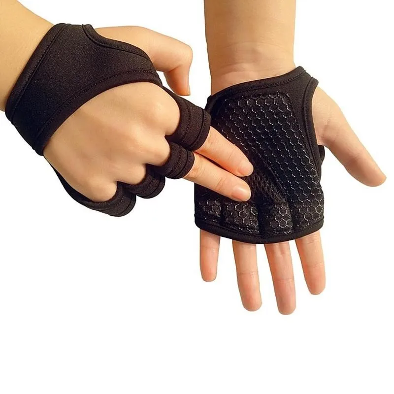 1 pair Sports Body Building Gymnastics Grips Hand Palm Protector Gloves Weight Lifting Training Women Men Fitness|перчатки для