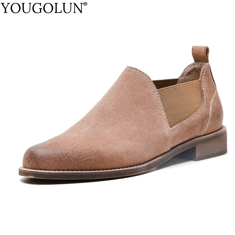 

Square Low Heels Women New Spring Autumn Elegant Ladies Heel Shoes C248 Woman Black Apricot Dark Brown Round Toe Casual Pumps