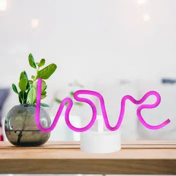 

LED Night Light Innovative Unique Shape English Letter LED Light For Bedroom Night Light Valentine's Day Gift