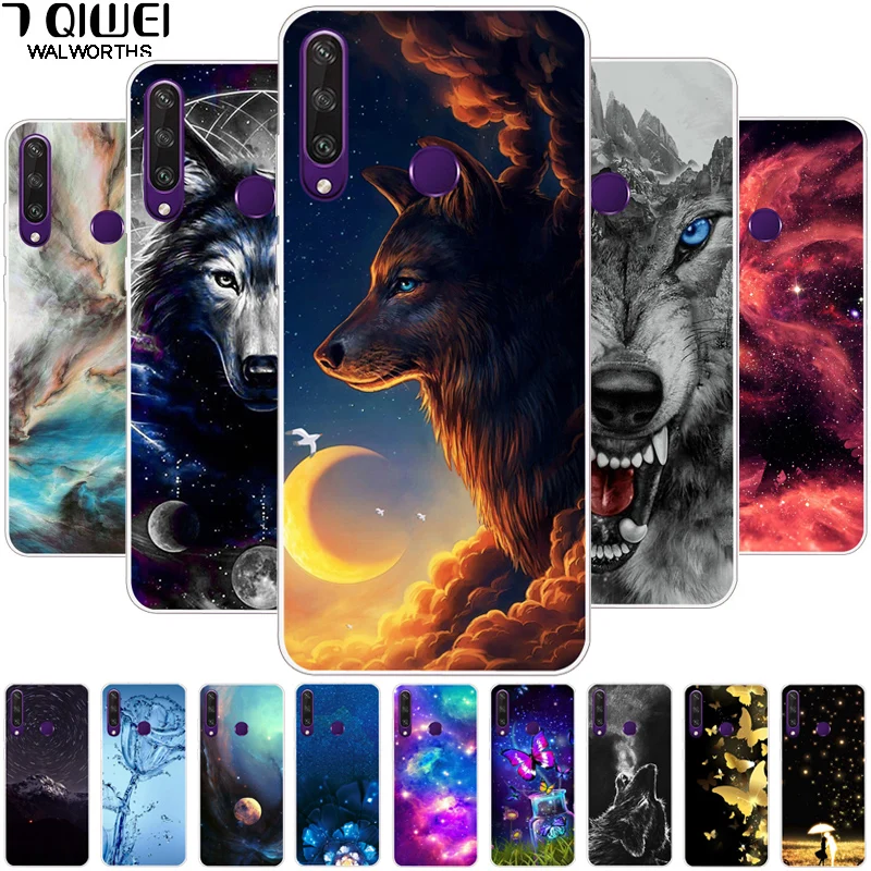 ДЛЯ Vivo Y19 Y17 Y15 Y12 Y11 2019 чехол силиконовый волк Мягкий ТПУ для телефона Y81 Y91C Y95 Y91 Y93 Lite