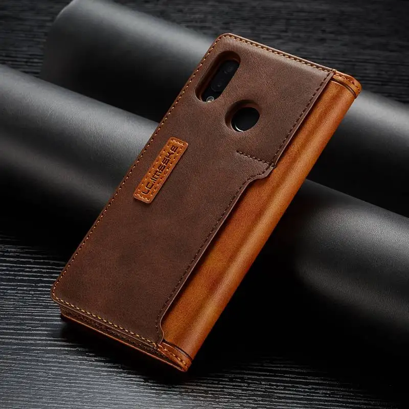 

Leather Case For Huawei P30 Lite Case Cover Hybrid Protector Magnetic Coque For Huawei P30 Lite Casing Wallet Bag Card Pocket