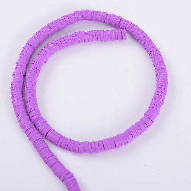 30 Colors 6mm Recyclable Polymer Clay Disc Spacer Beads Necklace Bracelet Handmade Loose Charms Beads For Jewelry Making