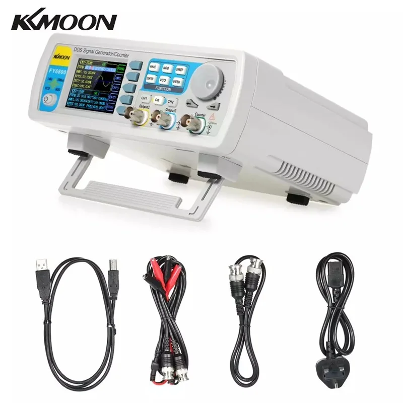 

FY6800-60M DDS Dual-channel Function Signal Generator Arbitrary Waveform Generator 250MSa/s 14bits Frequency Meter VCO 60MHz