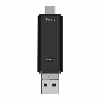 

3 in 1 Type-C OTG Card Reader Multifunction Micro-USB Adapter Connector TF/Mirco SD for Smart Phone PC