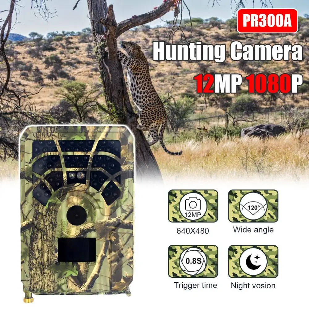 

1080P Wildlife Trail Camera Stealth Vision Scouting Infrared Night-Vision Hunter Camera Hunting Accessory Outdoor Hunting Camera