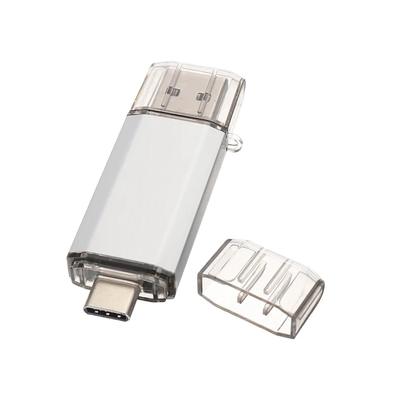 1 шт. 32 Гб до 256 ГБ Silve type A/C Thumb Menmory Stick Drive флеш-накопитель USB модный флеш-накопитель для мобильного телефона Menmories Expansion