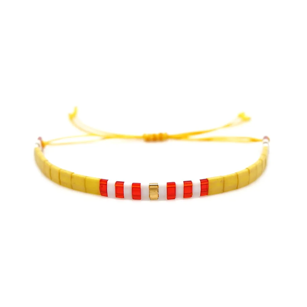 Браслет Япония Miyuki Tila бусы браслеты на удачу женские летние пляжные Pulseras Mujer Boho шикарные ювелирные изделия Insta модный подарок - Окраска металла: 16