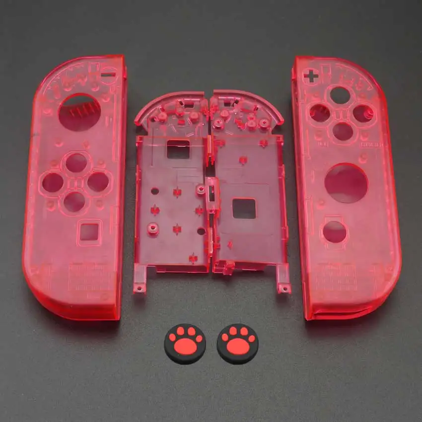 YuXi Замена Левый и правый JoyCon корпус пластиковый чехол КРЫШКА ДЛЯ Kind переключатель NS NX Joy Con Консоль оболочка+ ДЖОЙСТИК колпачки - Цвет: P