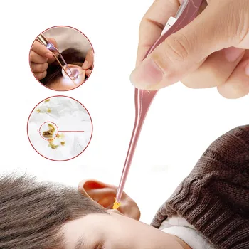 

Fashion Beauty Makeup Tool Hot 1pcs Ears Do Not Hurt Ear Dig Glow Earplug Wax Remover Tweezers Y820