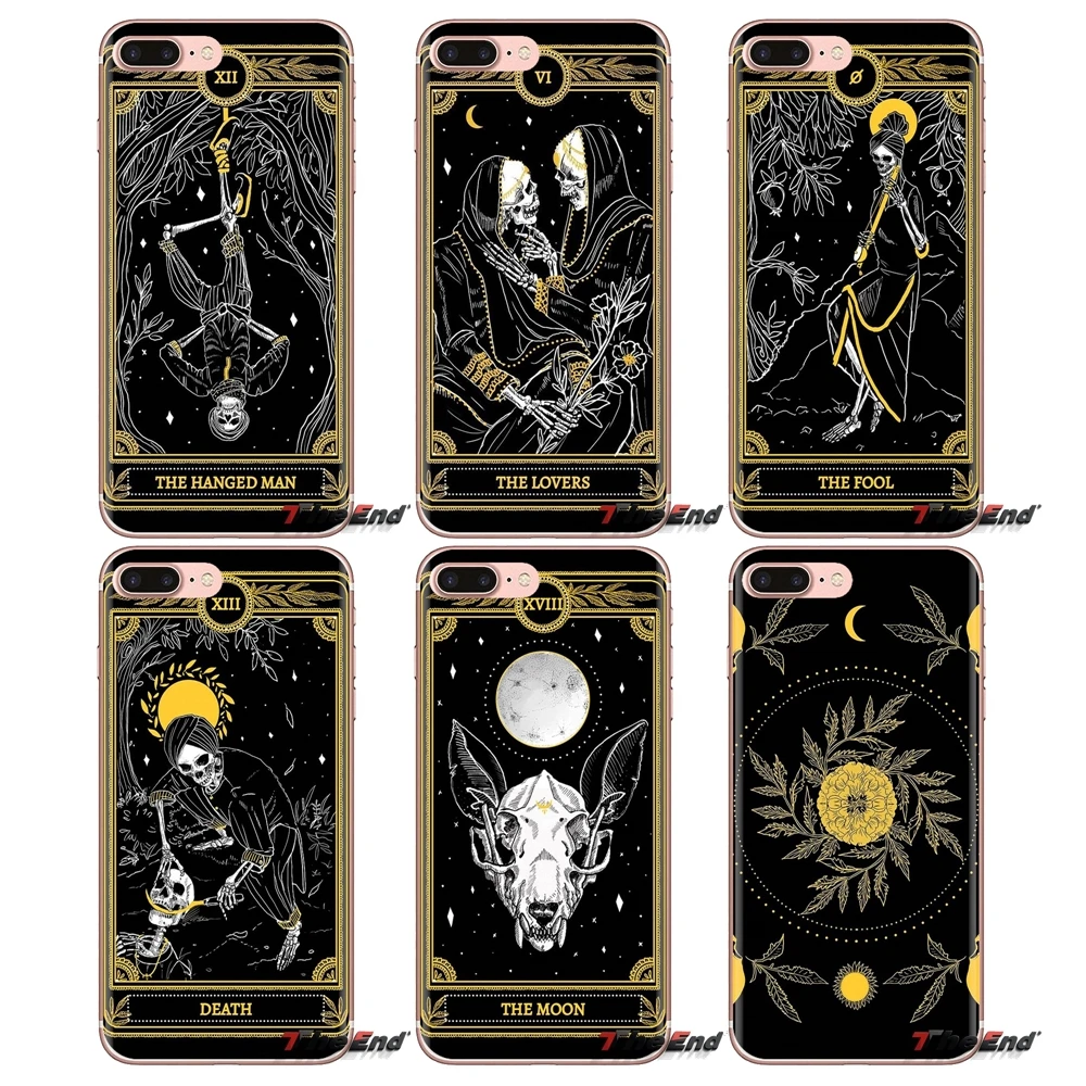 Крутая карта черный мэригольд Таро для iPod Touch Apple iPhone 4 4s 5 5S SE 5C 6 6S 7 8 X XR XS Plus MAX