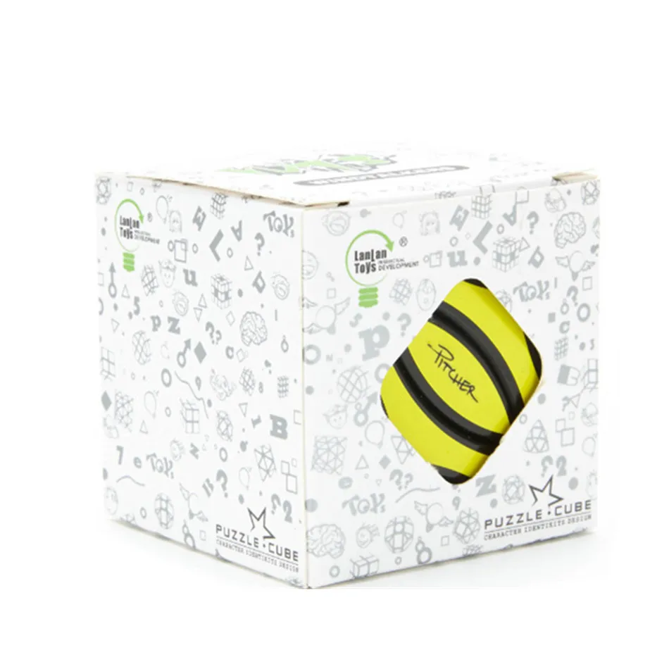 LanLan Cube Pisces Cube Pitcher 4-Corner Cube MagicFour Corner Cube Double Fish Professional Puzzle Antistress Educational Toys 6