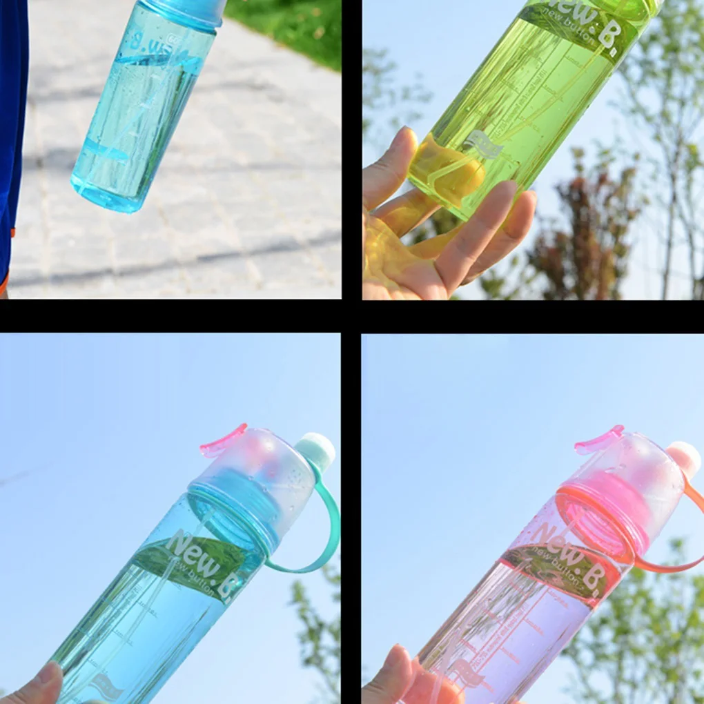 Распылительная бутылка для воды, для домашнего хранения, для физических упражнений, распылитель для воды, Спортивная бутылка для питья, многофункциональная креативная