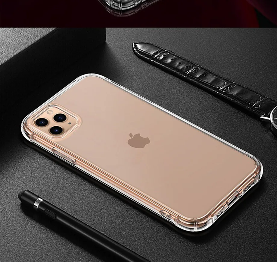 Ультратонкий прозрачный силиконовый чехол для телефона для iPhone 11 Pro Max чехол для iPhone XR XS Max X 7 8 6 6S Plus мягкая прозрачная задняя крышка из ТПУ