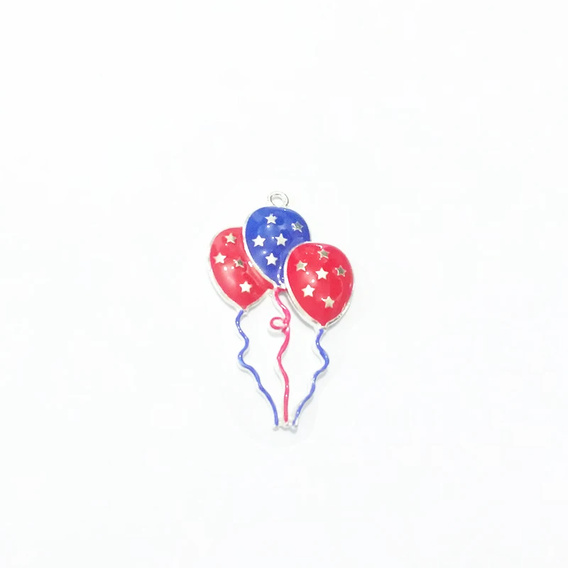 Новинка! 50 мм * 33 10 шт./лот подвески в форме сердца для ожерелья 4 июля Бесплатная