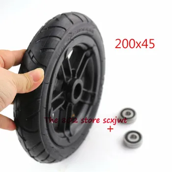 

Size200x45 Inflated Wheel and hub and inner tire For E-twow S2 Scooter M6 M8 M10 Pneumatic Wheel 8" Scooter Wheelchair Air Wheel