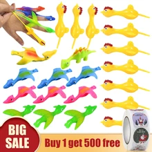 Fronde à doigts dinosaures, 20 pièces, jouet Animal drôle, jouet extensible pour les doigts, cadeau, achetez 1 et obtenez 500